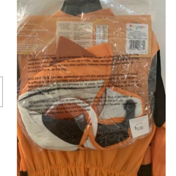 NWT Top Wing Swift Toddler Costume Sz S Jumpsuit - Picture 5 of 7